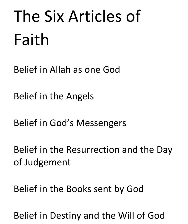 the-six-articles-of-faith-arab-unity-school